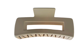 Rechthoekig haarklem lichtbruin