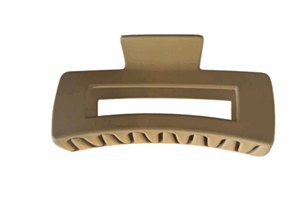 Rechthoekig Haarklem lichtbruin